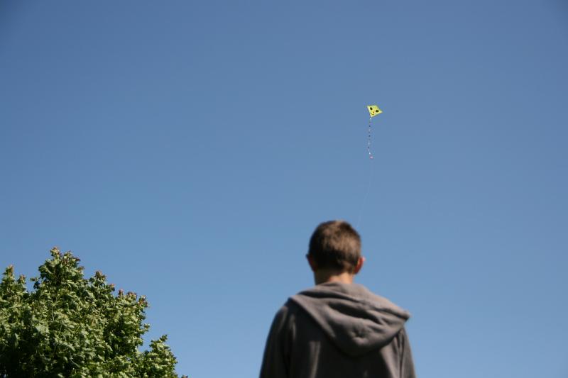 IMG_0119.jpg - Jacob får en drage højt op. -- Jacob get a kite high up.